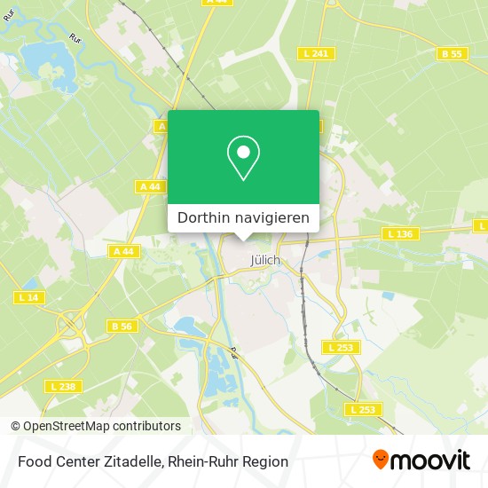 Food Center Zitadelle Karte