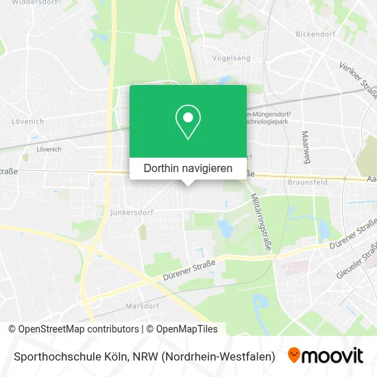 Sporthochschule Köln Karte