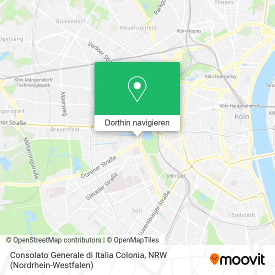 Consolato Generale di Italia Colonia Karte