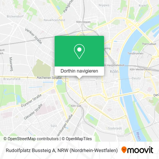 Rudolfplatz Bussteig A Karte