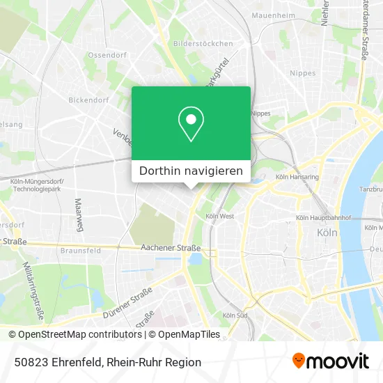 50823 Ehrenfeld Karte