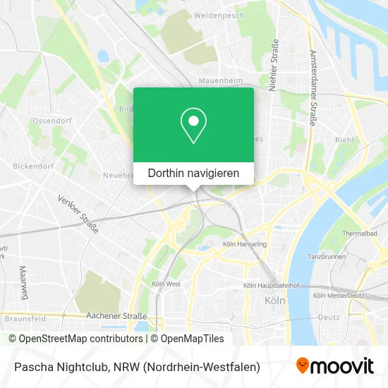 Pascha Nightclub Karte