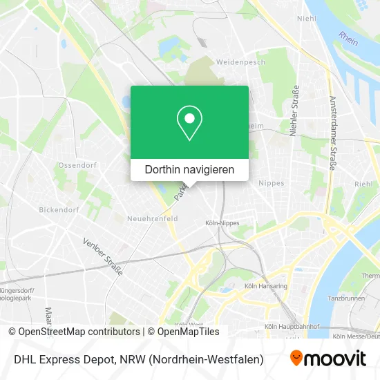 DHL Express Depot Karte