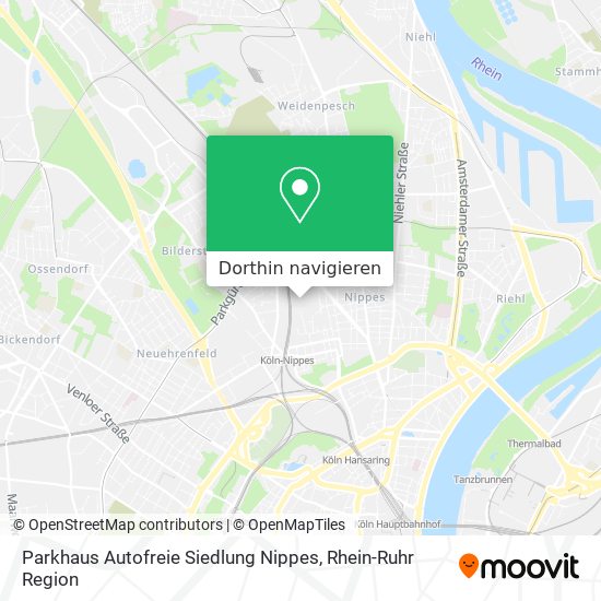 Parkhaus Autofreie Siedlung Nippes Karte