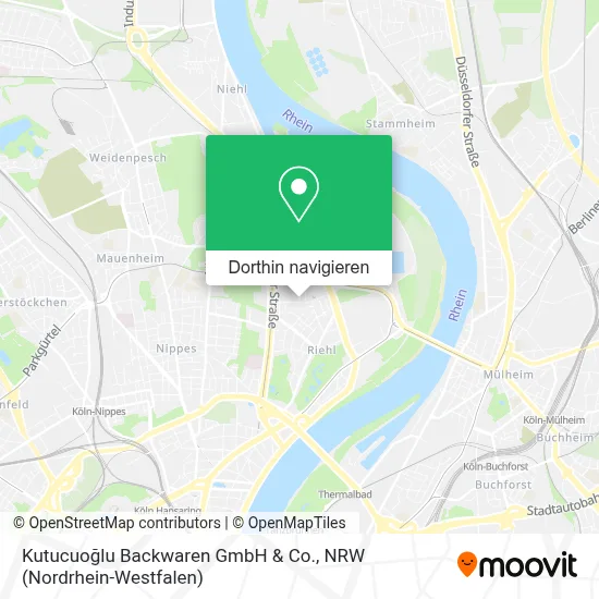 Kutucuoğlu Backwaren GmbH & Co. Karte