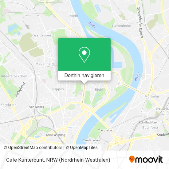 Cafe Kunterbunt Karte