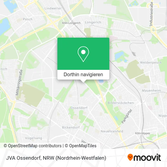 JVA Ossendorf Karte