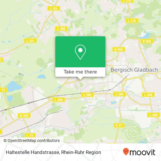 Haltestelle Handstrasse Karte