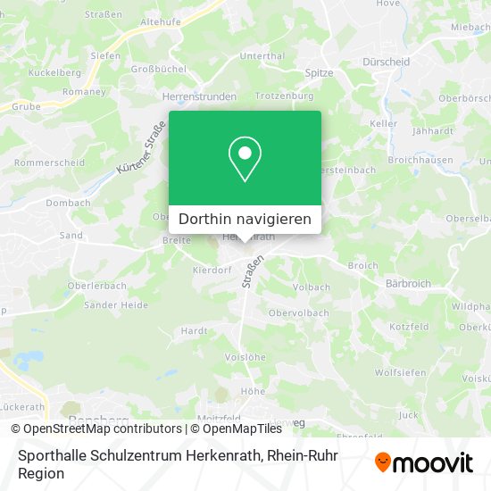 Sporthalle Schulzentrum Herkenrath Karte
