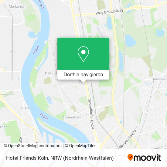 Hotel Friends Köln Karte