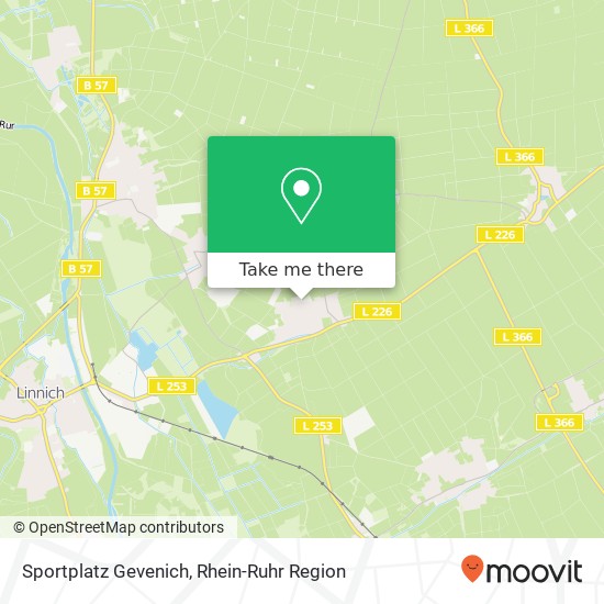 Sportplatz Gevenich Karte