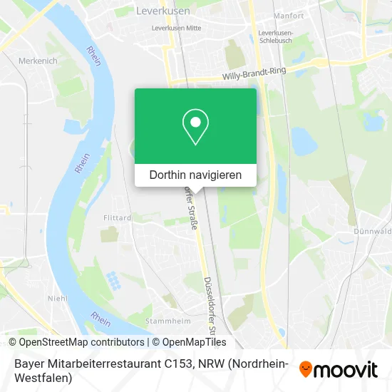Bayer Mitarbeiterrestaurant C153 Karte