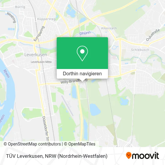 TÜV Leverkusen Karte