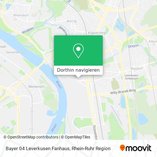Bayer 04 Leverkusen Fanhaus Karte