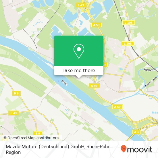 Mazda Motors (Deutschland) GmbH Karte