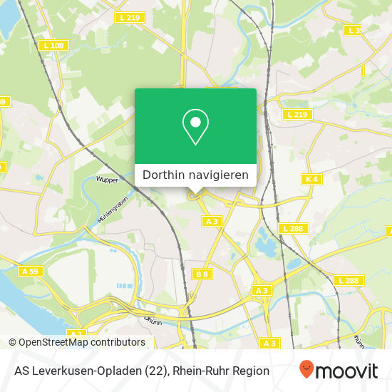 AS Leverkusen-Opladen (22) Karte