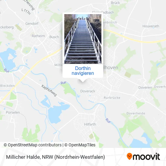 Millicher Halde Karte