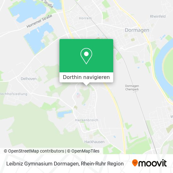 Leibniz Gymnasium Dormagen Karte