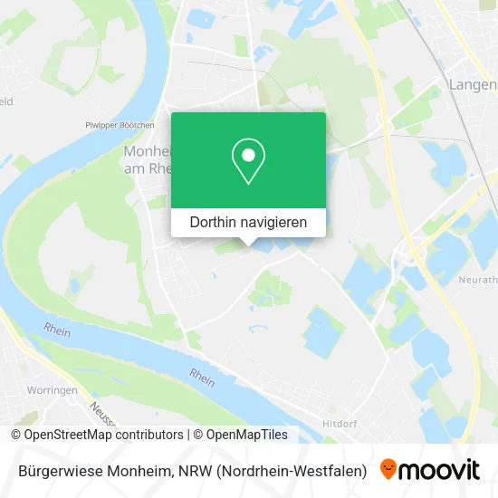 Bürgerwiese Monheim Karte