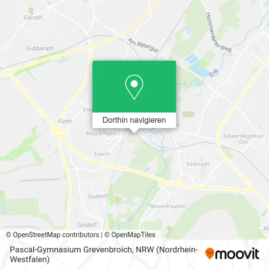 Pascal-Gymnasium Grevenbroich Karte