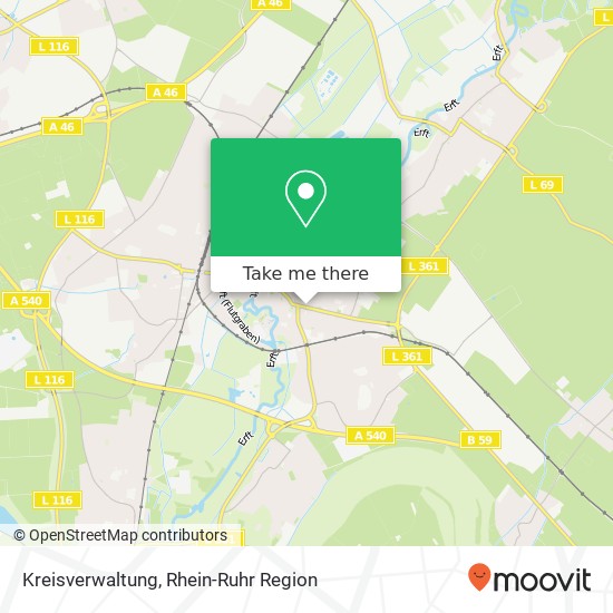 Kreisverwaltung Karte