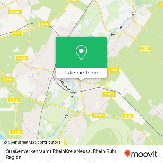 Straßenverkehrsamt RheinKreisNeuss Karte