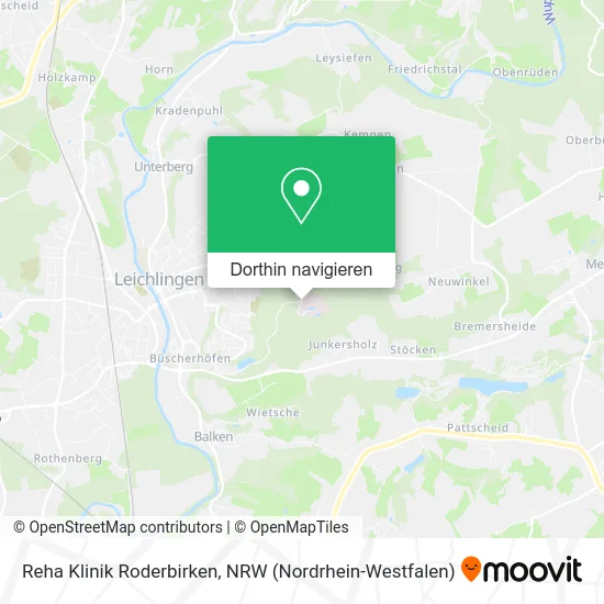 Reha Klinik Roderbirken Karte
