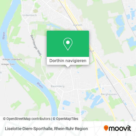 Liselotte-Diem-Sporthalle Karte