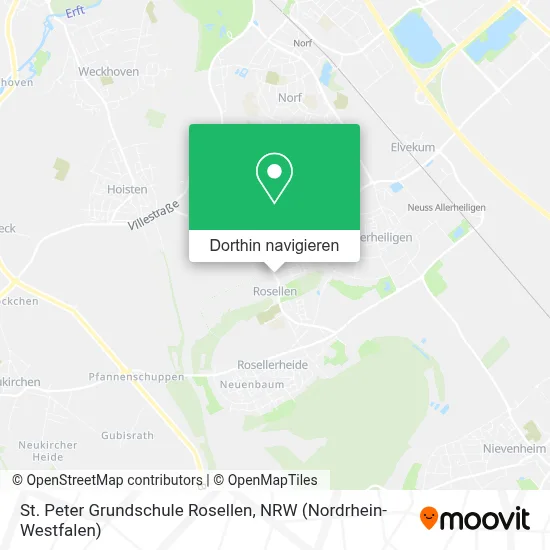 St. Peter Grundschule Rosellen Karte