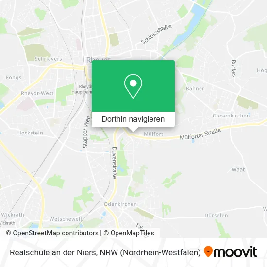 Realschule an der Niers Karte
