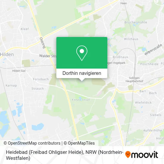 Heidebad (Freibad Ohligser Heide) Karte