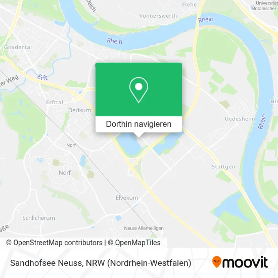Sandhofsee Neuss Karte