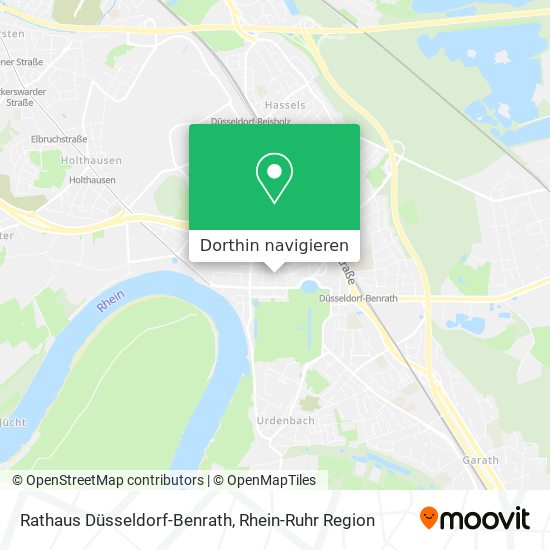 Rathaus Düsseldorf-Benrath Karte