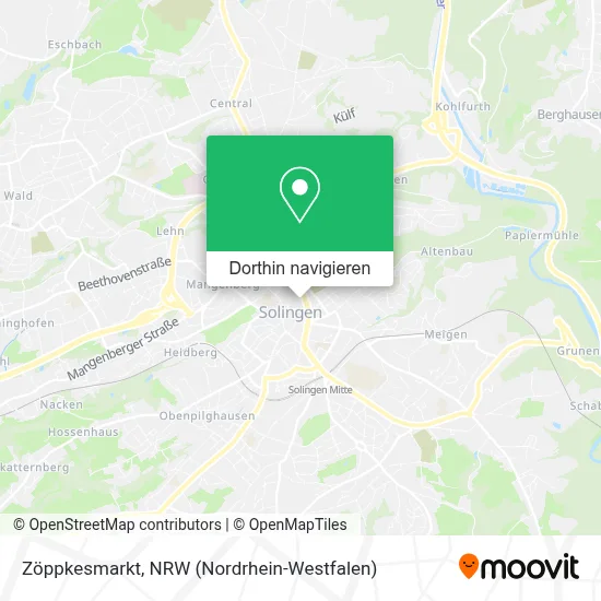 Zöppkesmarkt Karte