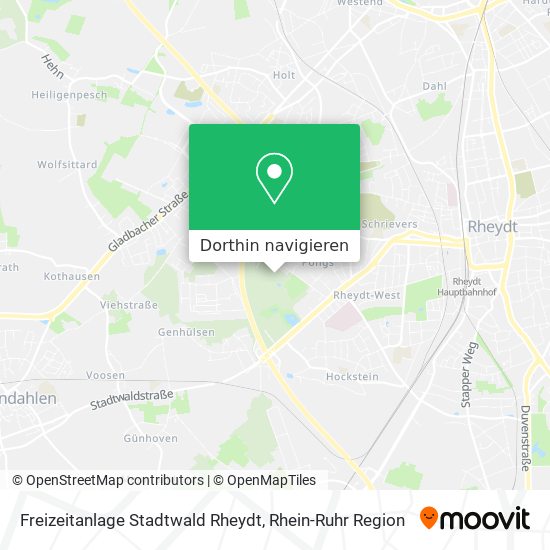 Freizeitanlage Stadtwald Rheydt Karte