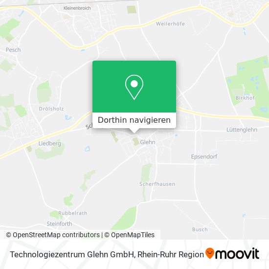 Technologiezentrum Glehn GmbH Karte