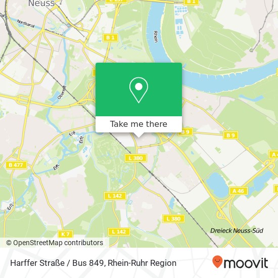 Harffer Straße / Bus 849 Karte