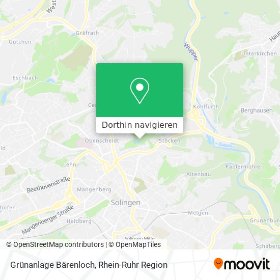 Grünanlage Bärenloch Karte