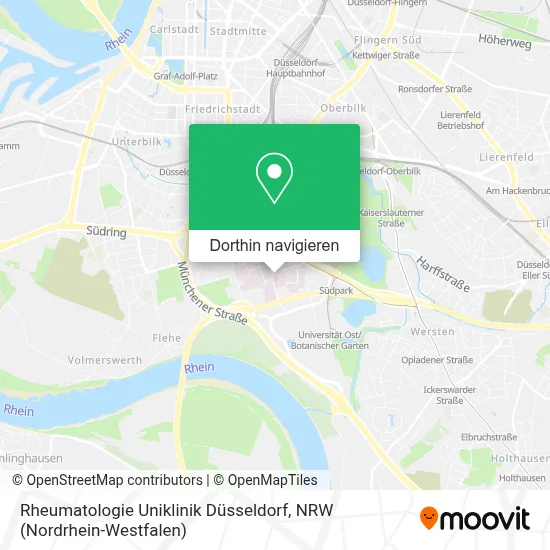 Rheumatologie Uniklinik Düsseldorf Karte
