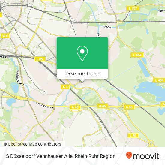 S Düsseldorf Vennhauser Alle Karte