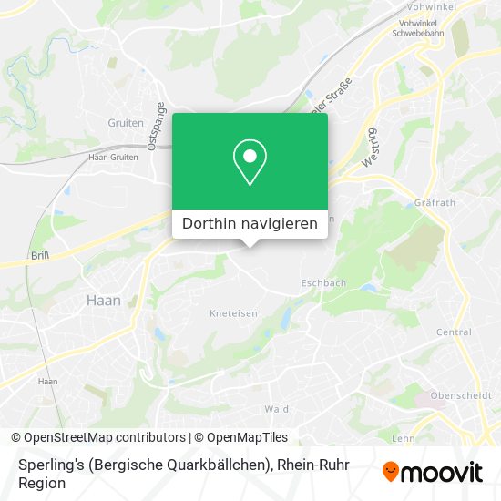 Sperling's (Bergische Quarkbällchen) Karte