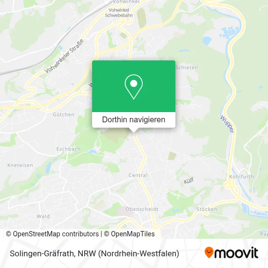 Solingen-Gräfrath Karte