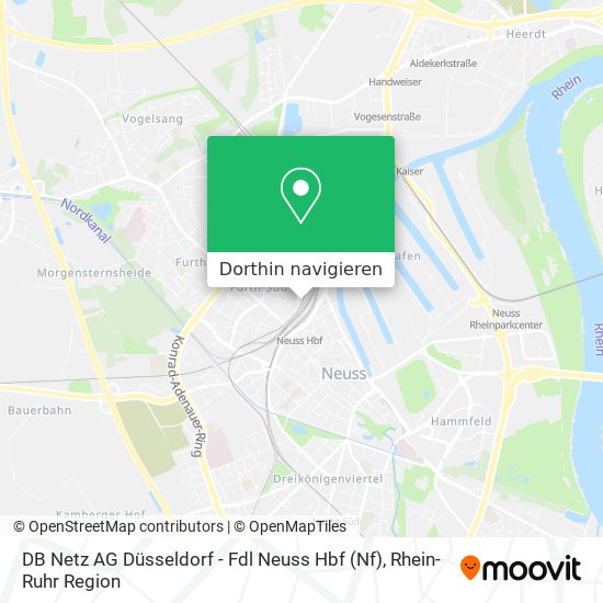DB Netz AG Düsseldorf - Fdl Neuss Hbf (Nf) Karte