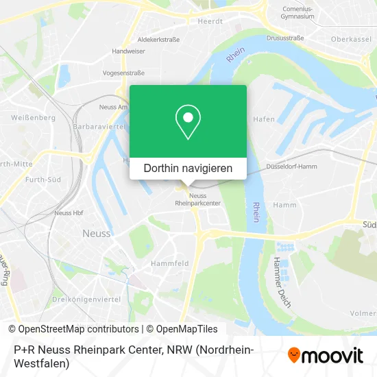 P+R Neuss Rheinpark Center Karte