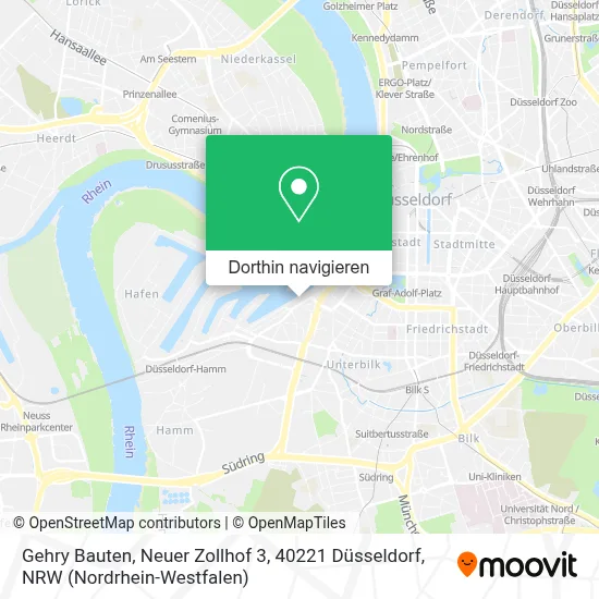 Gehry Bauten, Neuer Zollhof 3, 40221 Düsseldorf Karte