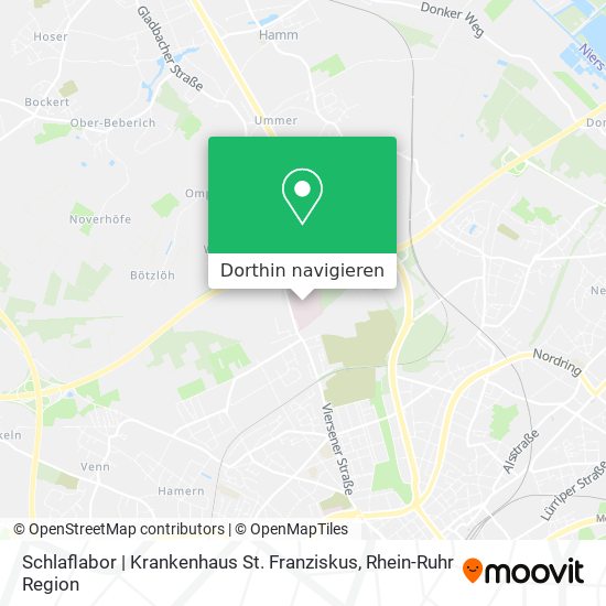 Schlaflabor | Krankenhaus St. Franziskus Karte