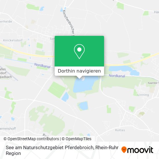 See am Naturschutzgebiet Pferdebroich Karte
