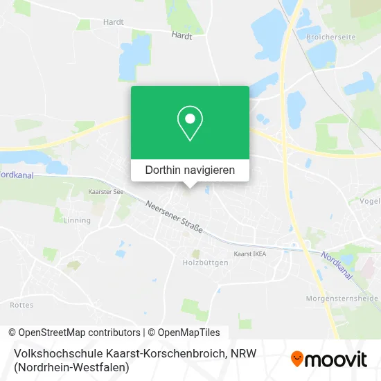 Volkshochschule Kaarst-Korschenbroich Karte