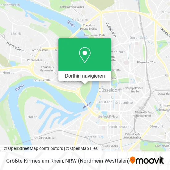 Größte Kirmes am Rhein Karte