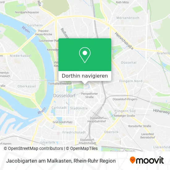 Jacobigarten am Malkasten Karte